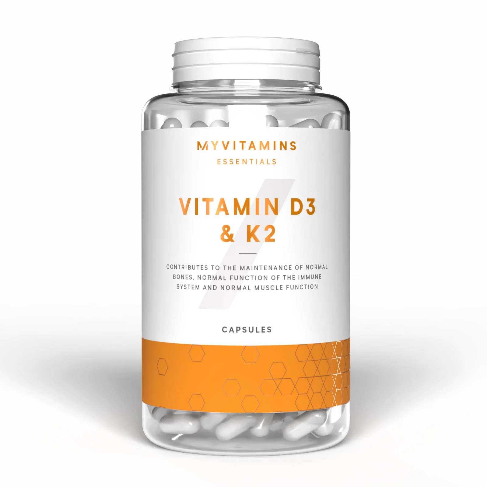 Vitamin D3 och K2-kapslar - 90CAPSULES, 90servings Bild 1