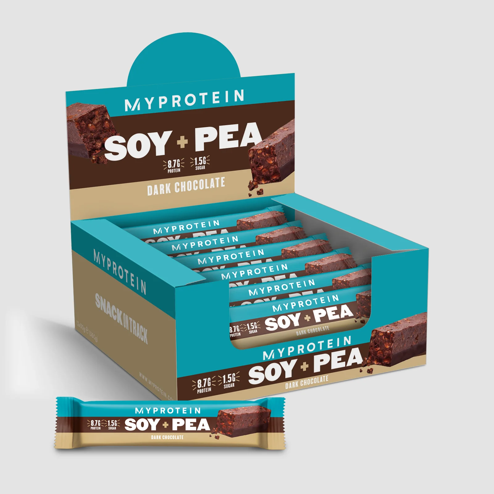 Soy + Pea Bars - Dark Chocolate Bild 1