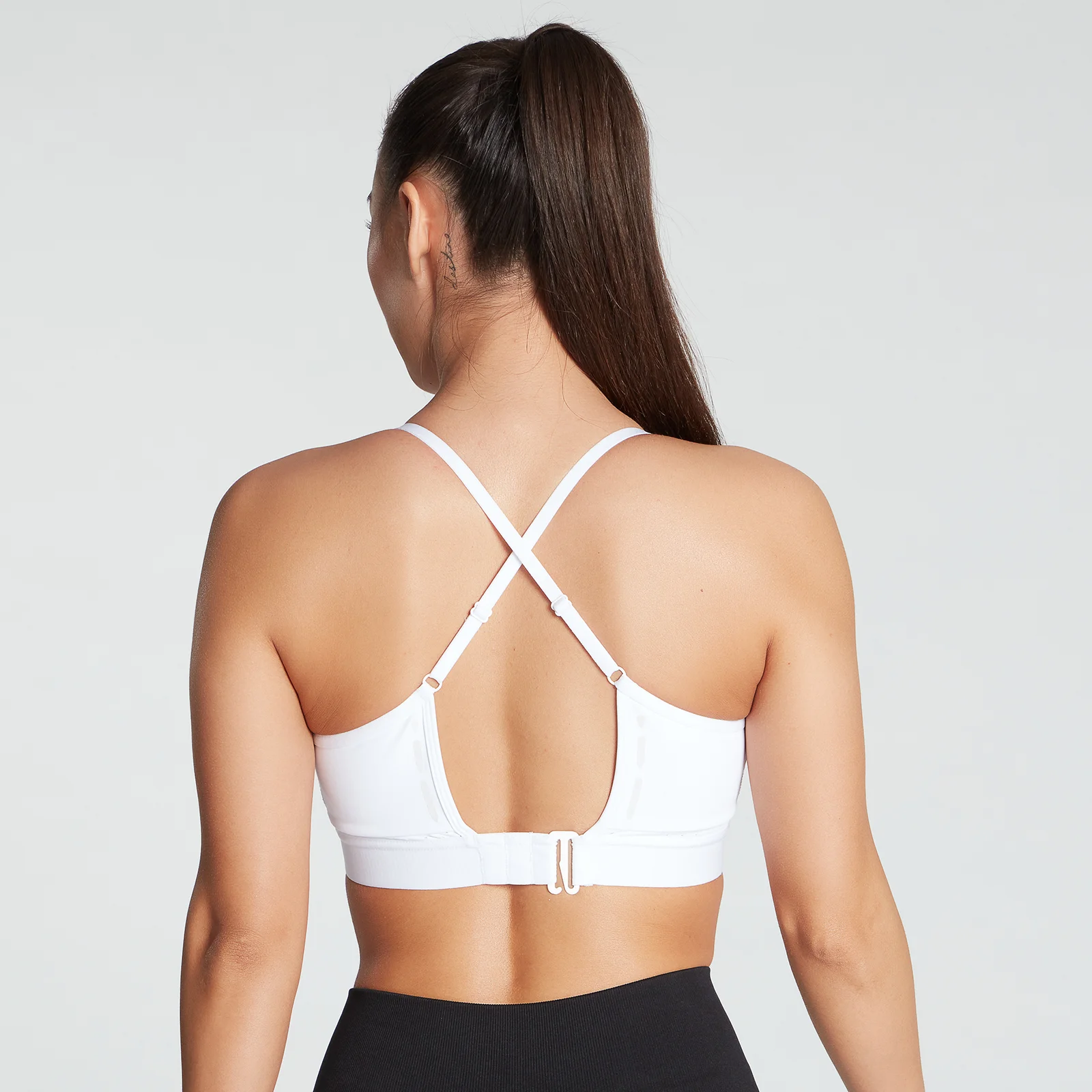 MP Women's Power Ultra Strappy Sports Bra- White - XXS Bild 1