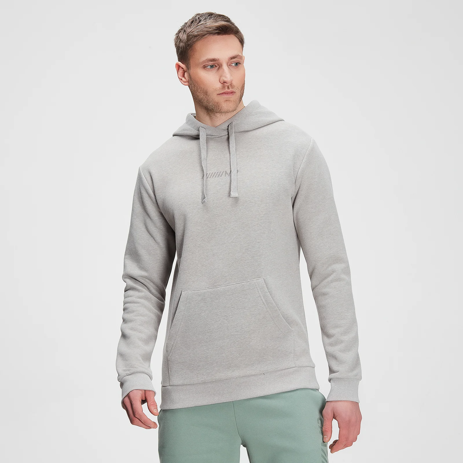 MP Men's Tonal Graphic Hoodie – Grå - XXS Bild 1