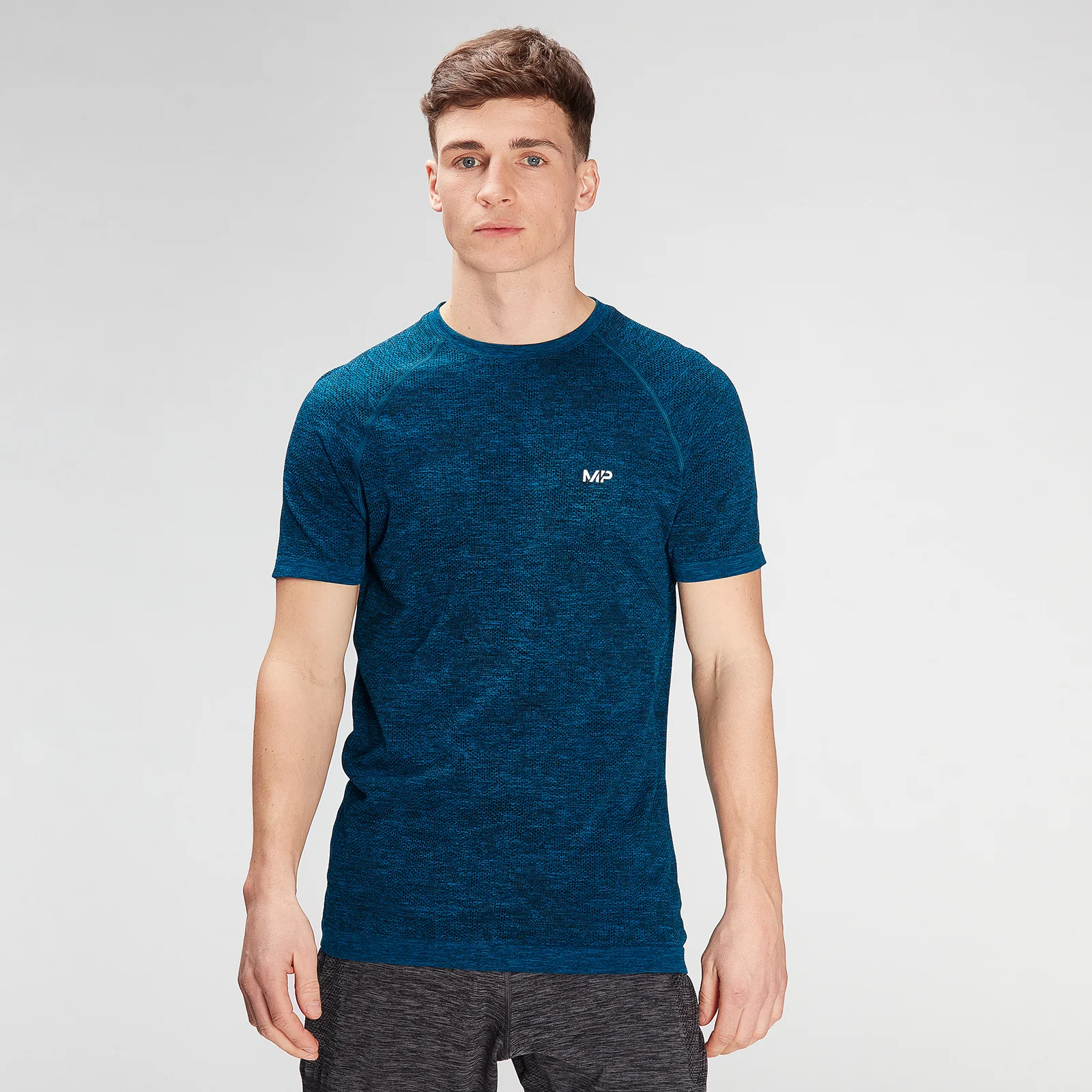 MP Men's Essential Seamless Graphic Short Sleeve T-Shirt- Aqua - XXS Bild 1