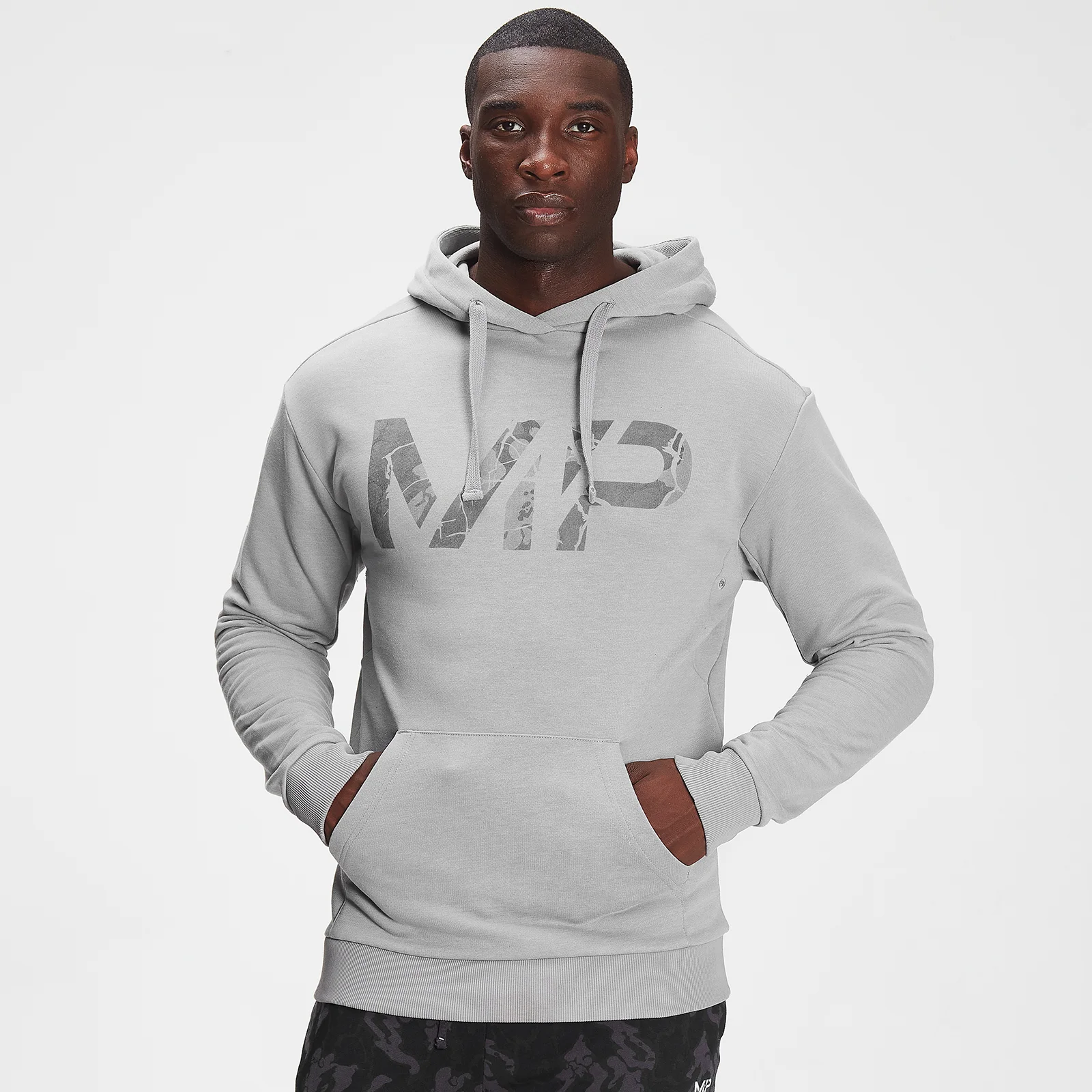 MP Men's Adapt Tonal Camo Hoodie - Grå - XXS Bild 1