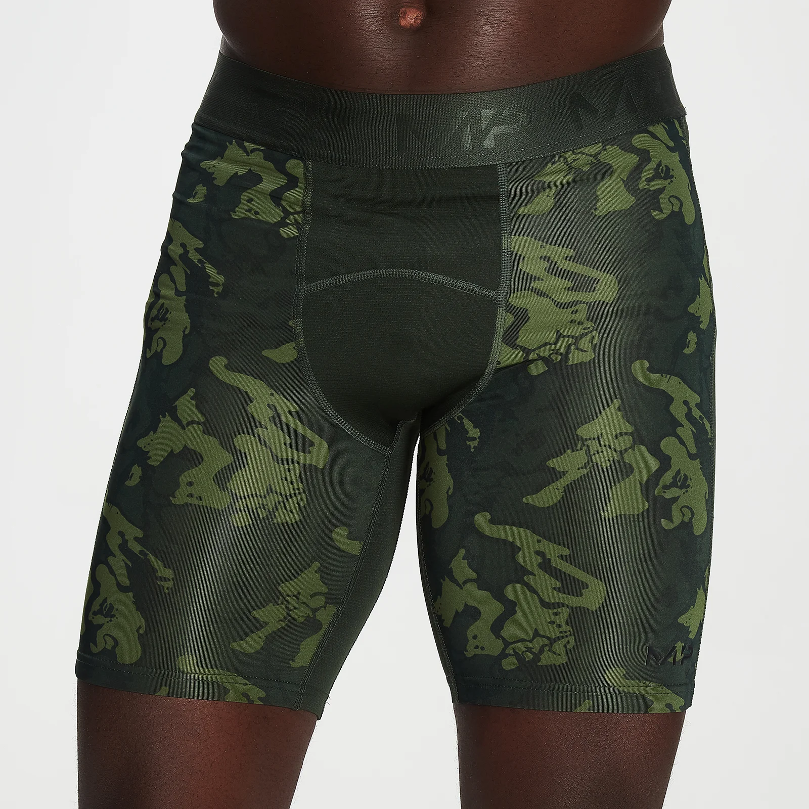 MP Men's Adapt Camo Base Layer Shorts - Grön - XXS Bild 1