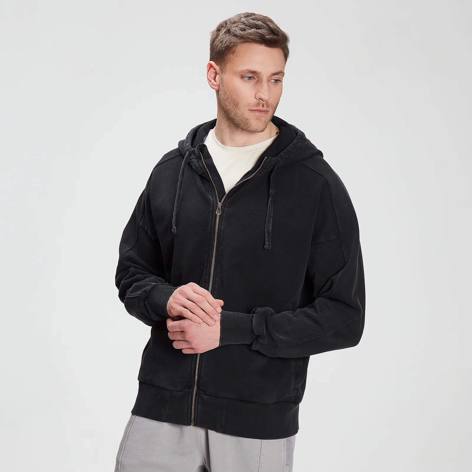 MP Men's Training Zip Through Hoodie – Svart - XXS Bild 1