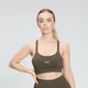 MP Women's Central Graphic Bra – Mörkgrön