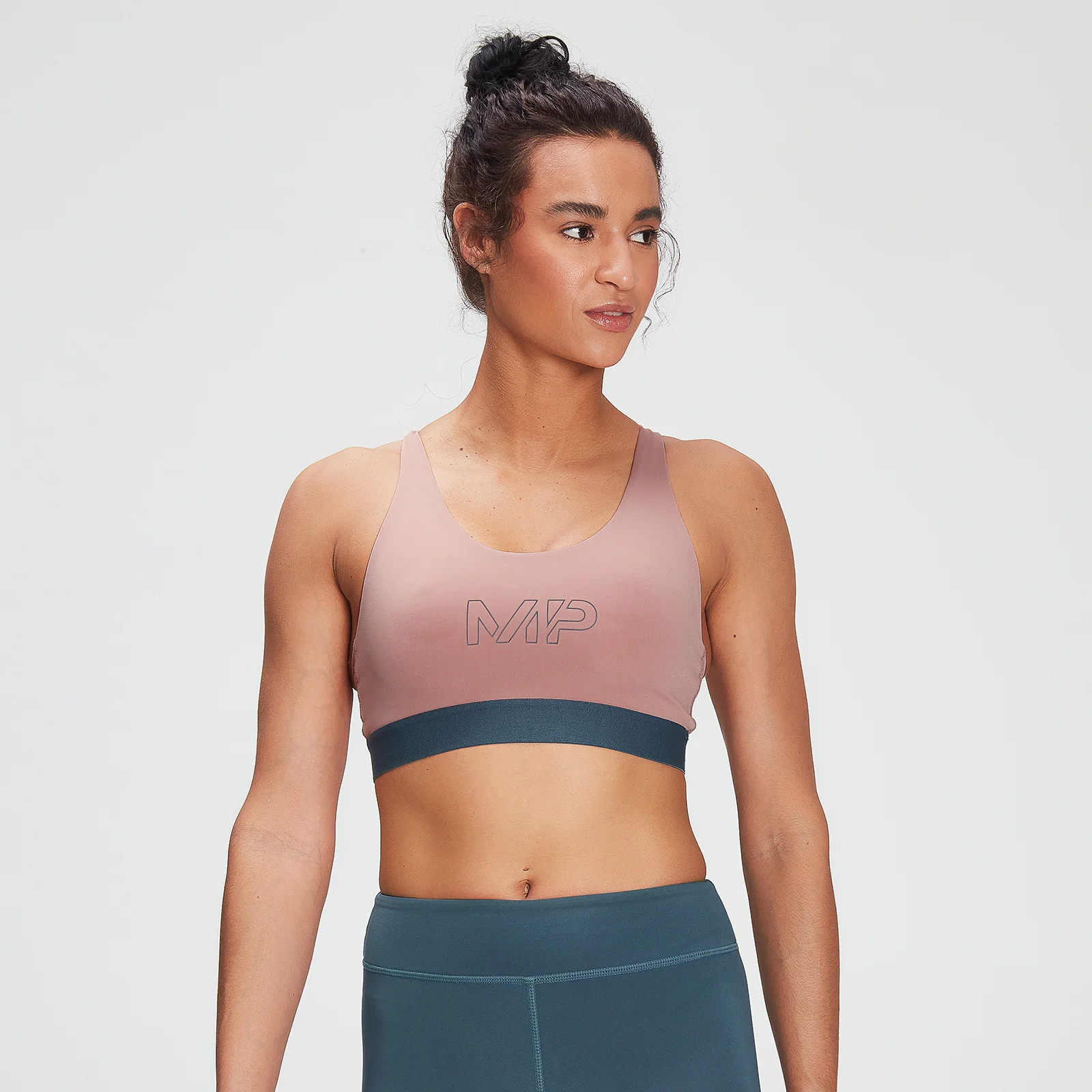 MP Women's Branded Training Sports Bra – Rosa - XXS Bild 1