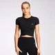 MP Power Short Sleeve Crop Top för kvinnor – Svart