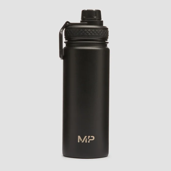 MP Medium Metal Water Bottle – Svart – 500 ml