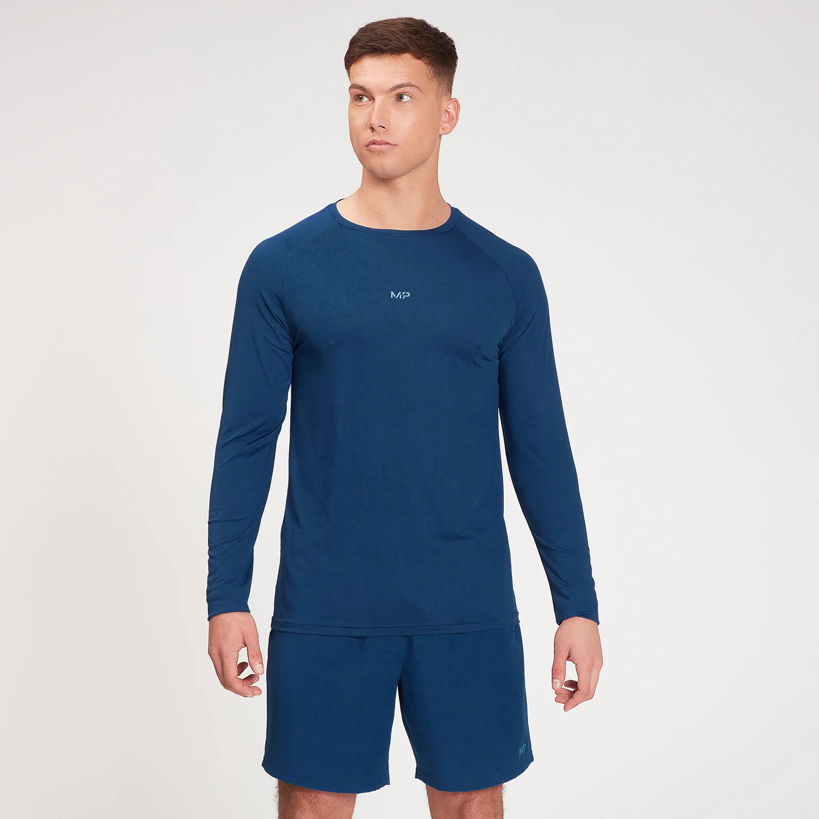 MP Fade Graphic Training Long Sleeve Top för män – Mörkblå - XXS Bild 1
