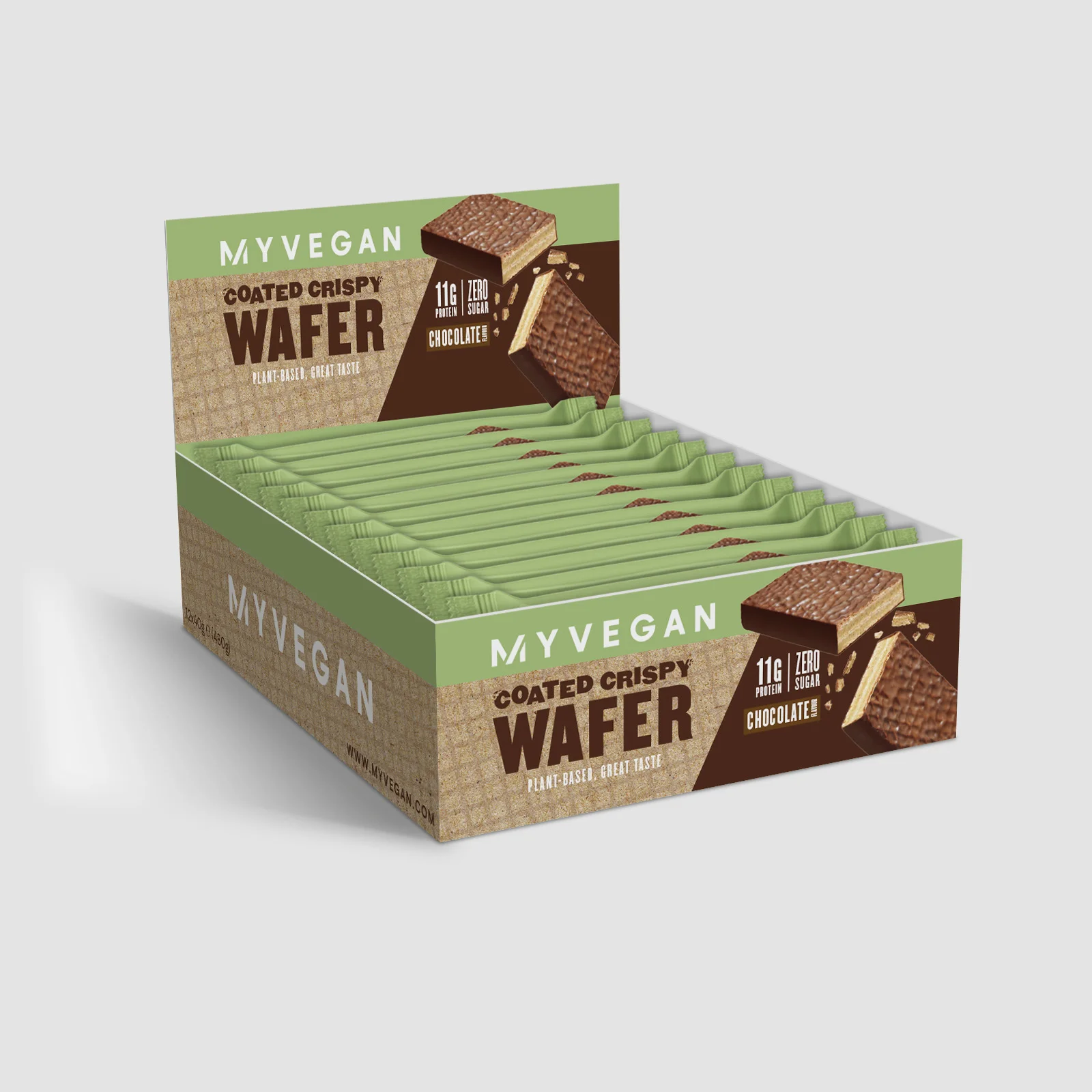 Myvegan Protein Wafers - Chocolate Bild 1