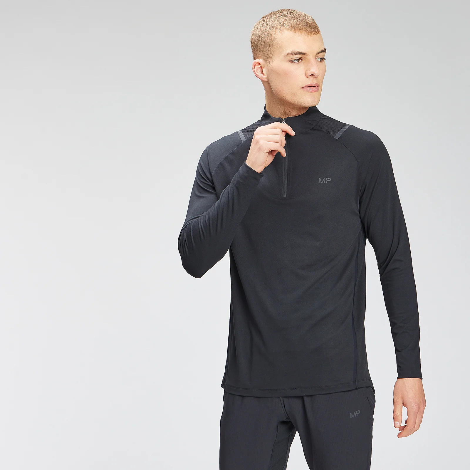 MP Men's Velocity 1/4 Zip Top – Svart - XXS Bild 1