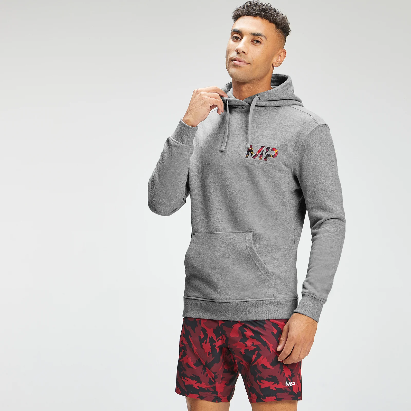 MP Men's Adapt Embroidered Hoodie - Storm Grey Marl - XXS Bild 1