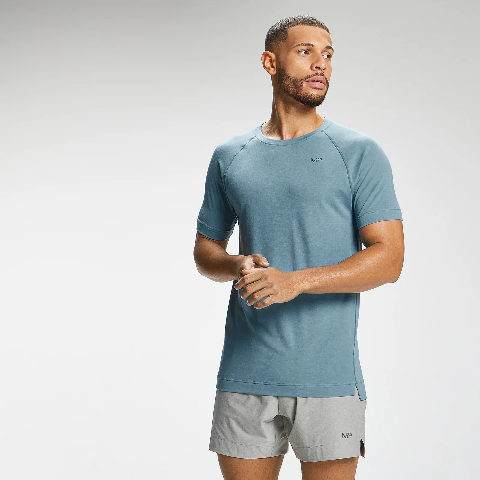 MP Men's Composure Short Sleeve T-Shirt - Storm Blue - XXS Bild 1