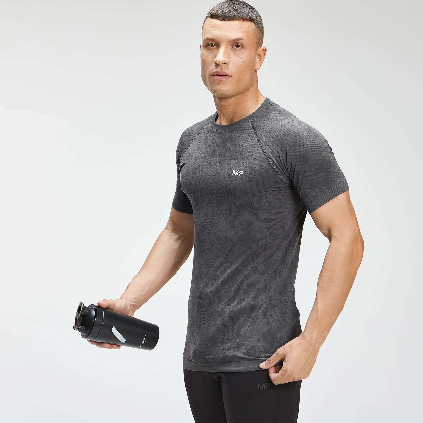 MP Men's Essential Seamless Graphic Short Sleeve T-Shirt – Svart - XXS Bild 1