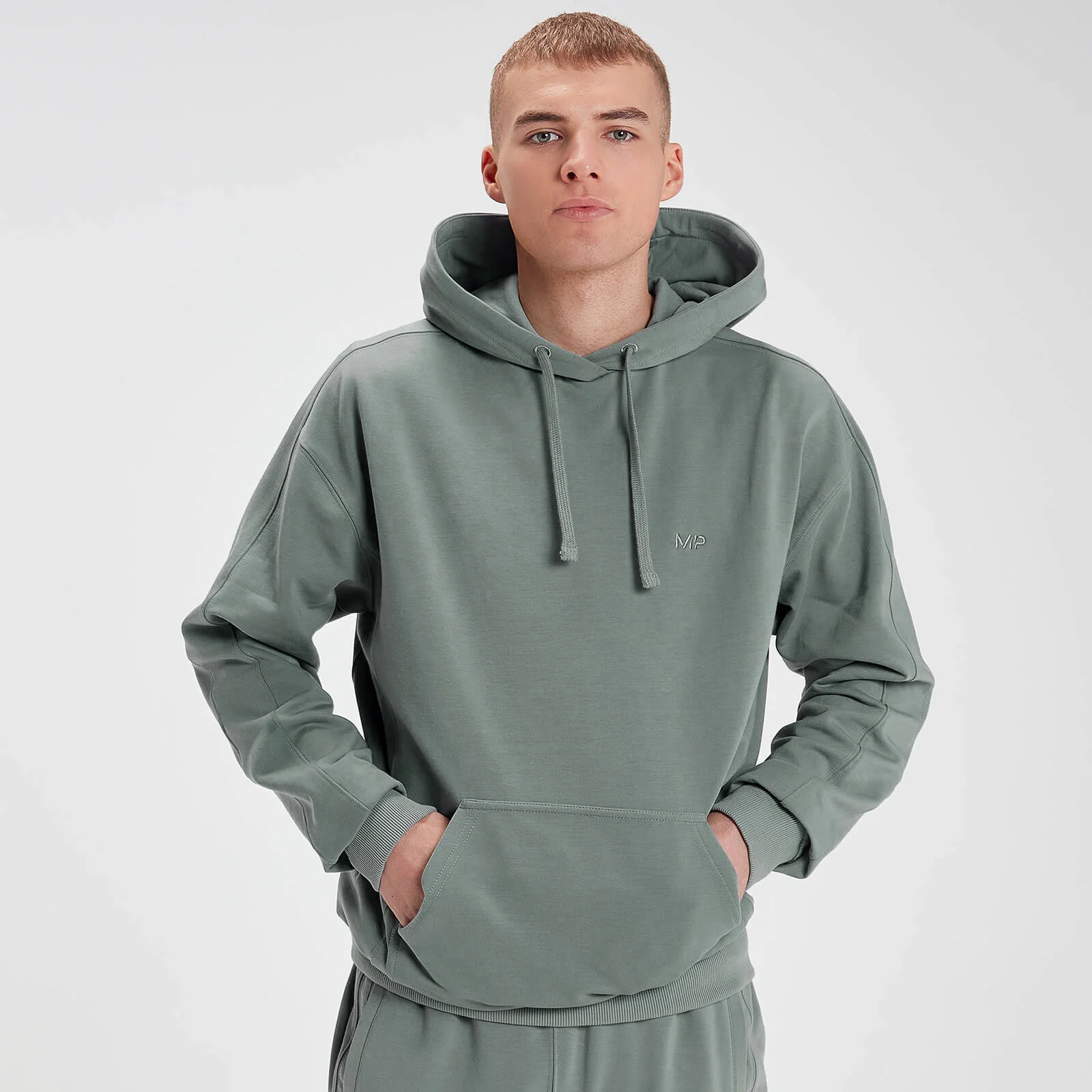 MP Men's Rest Day Oversized Hoodie – Blå/grön - XXS Bild 1