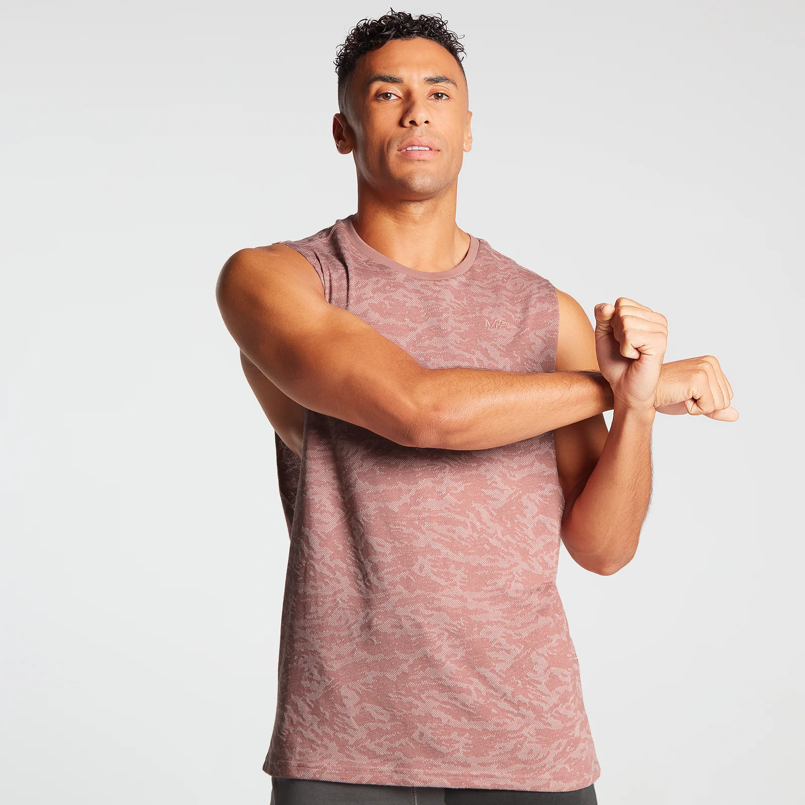 MP Men's Training Camo Tank Top – Rosa - XXS Bild 1