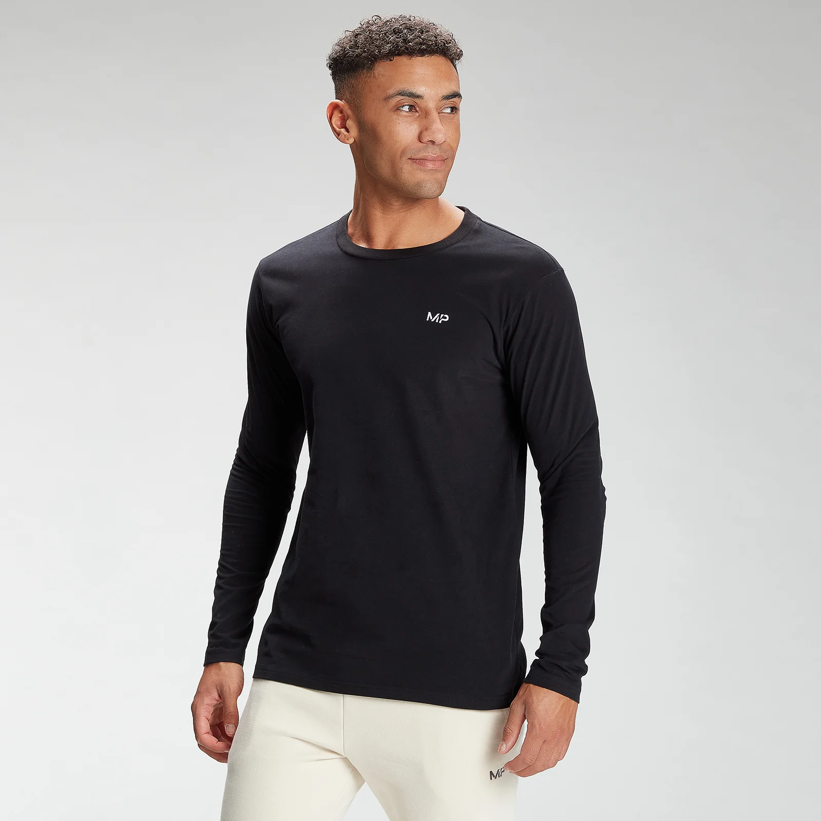 MP Men's Essentials Long Sleeve Top – Svart - XXS Bild 1