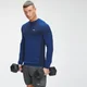 MP Men's Essential Seamless Long Sleeve Top – Blå