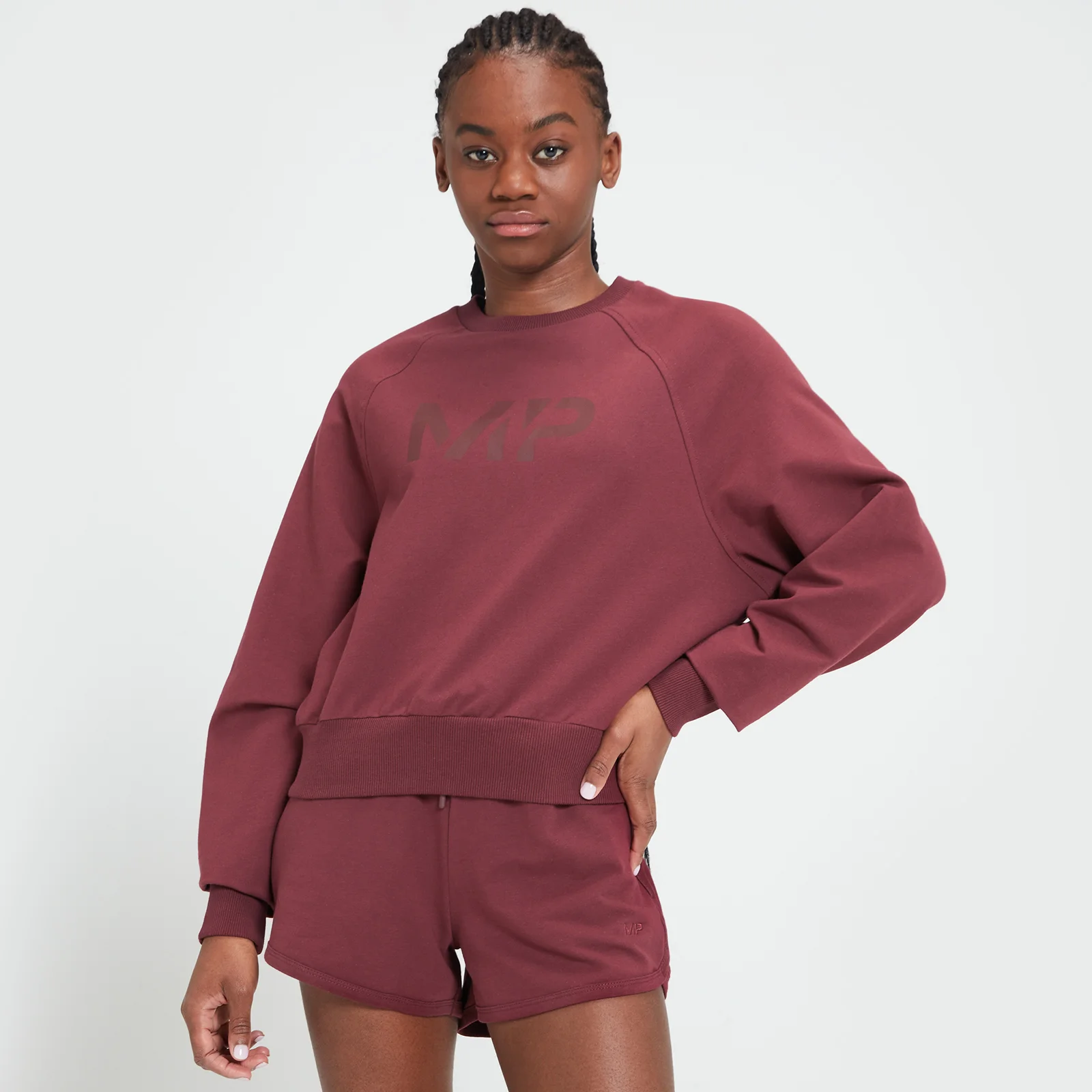 MP Women's Adapt Sweatshirt – Vinröd - XXS Bild 1