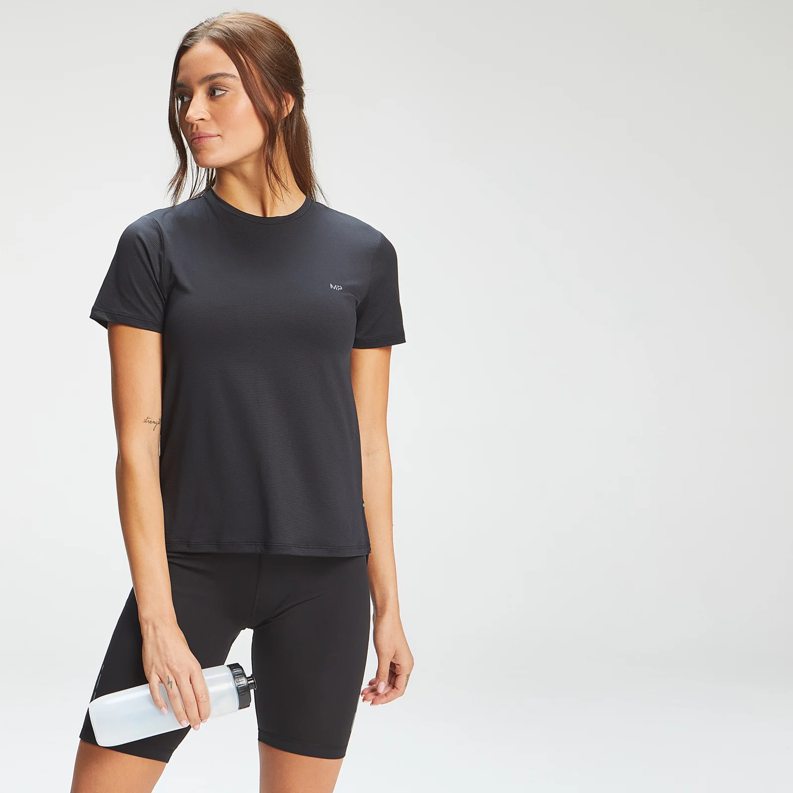 MP Women's Power Ultra Split Back T-Shirt – Svart - XXS Bild 1