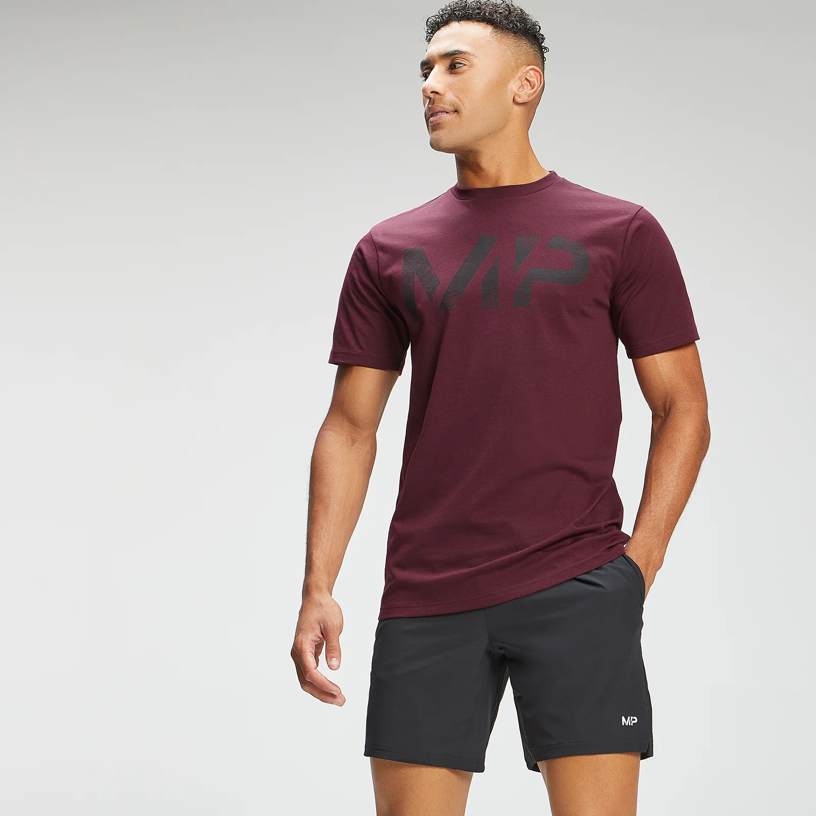MP Men's Adapt Grit Graphic T-Shirt - Merlot Marl - XXS Bild 1