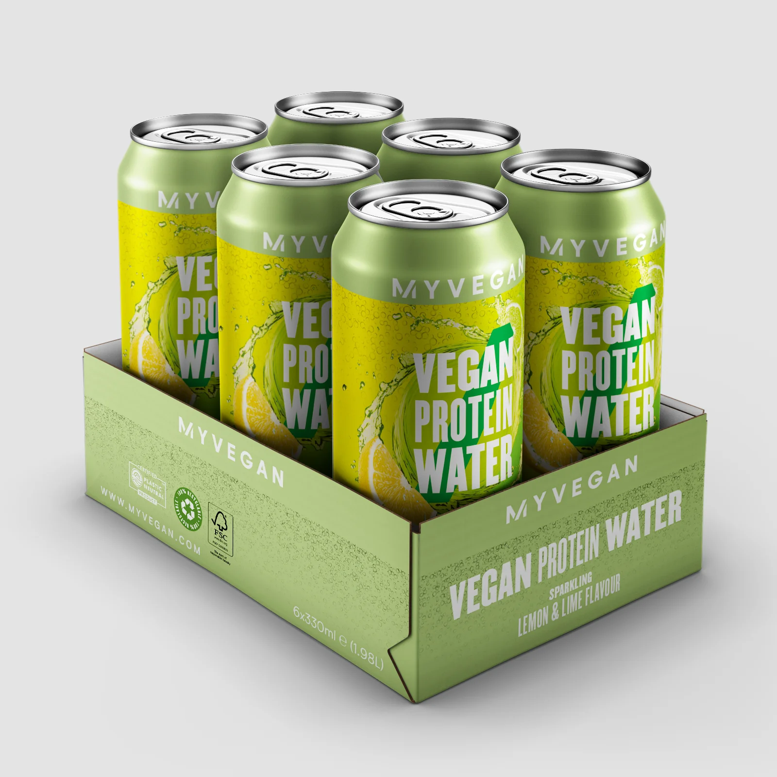 Vegan Sparkling Protein Water - Lemon Lime Bild 1