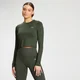 MP Women's Essentials Training Dry Tech Long Sleeve Crop Top – Grön