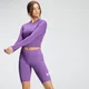 MP Women's Essentials Training Dry Tech Long Sleeve Crop Top – Mörklila
