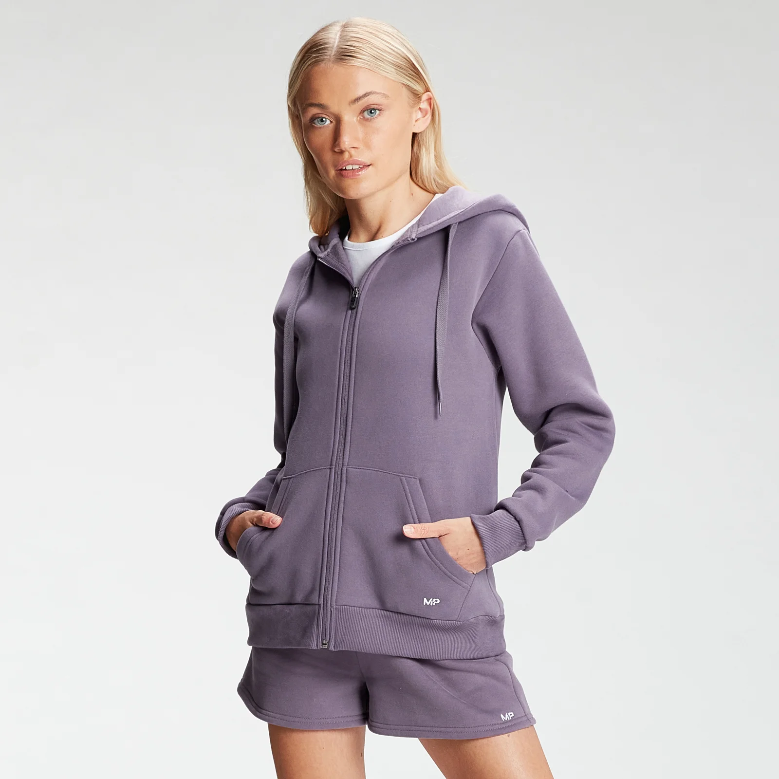 MP Women's Rest Day Zip Through Hoodie - Smokey Purple - XXS Bild 1