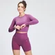 MP Women's Shape Seamless Long Sleeve Crop Top – Lila
