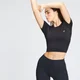 MP Women's Shape Seamless Crop Top – Svart
