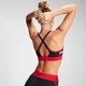 MP Women's Engage Colour Block Convertible Sports Bra – Svart/röd