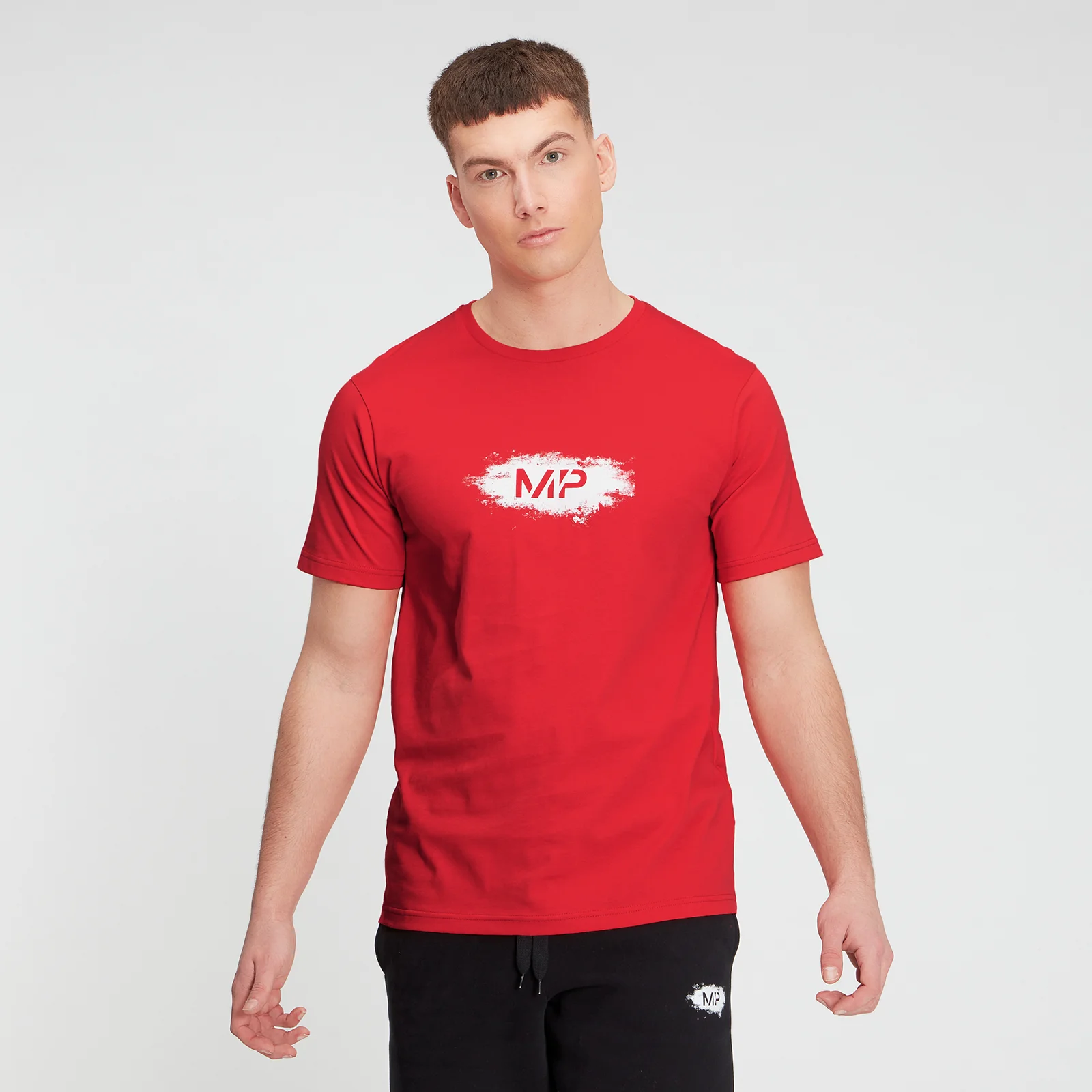 MP Men's Chalk Graphic Short Sleeve T-Shirt – Röd - XXS Bild 1