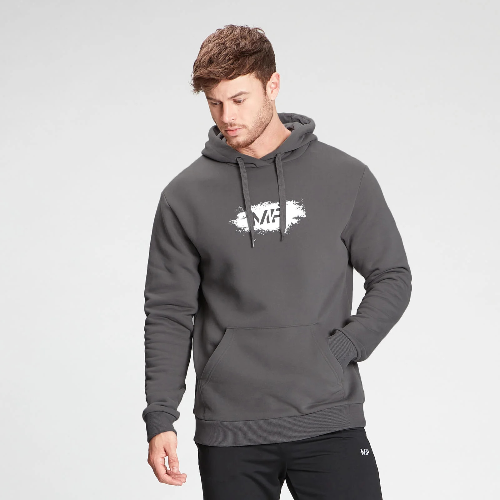 MP Men's Chalk Graphic Hoodie - Carbon - XXS Bild 1