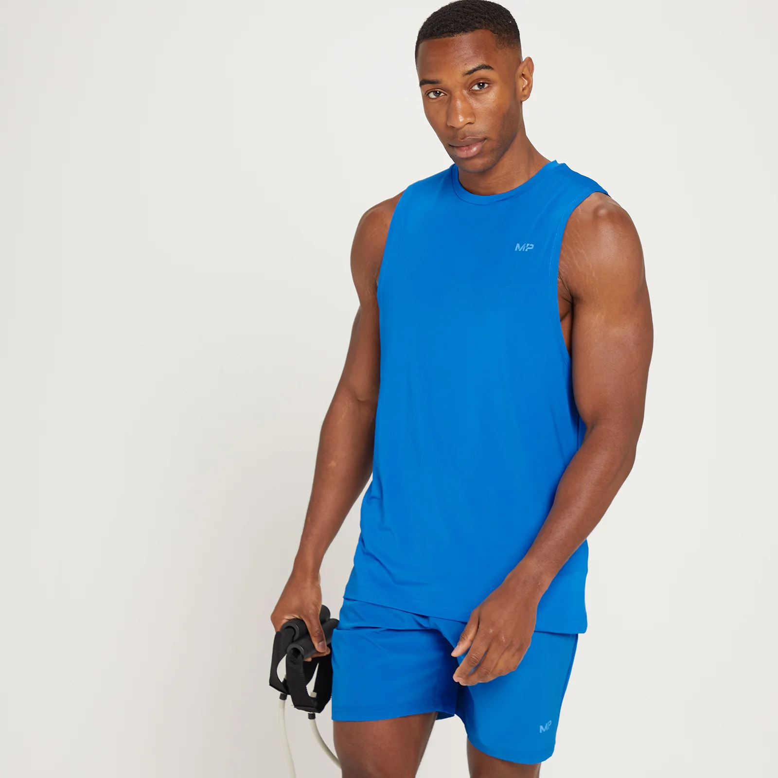 MP Linear Mark Graphic Training Tank Top för män - Blå - XXS Bild 1