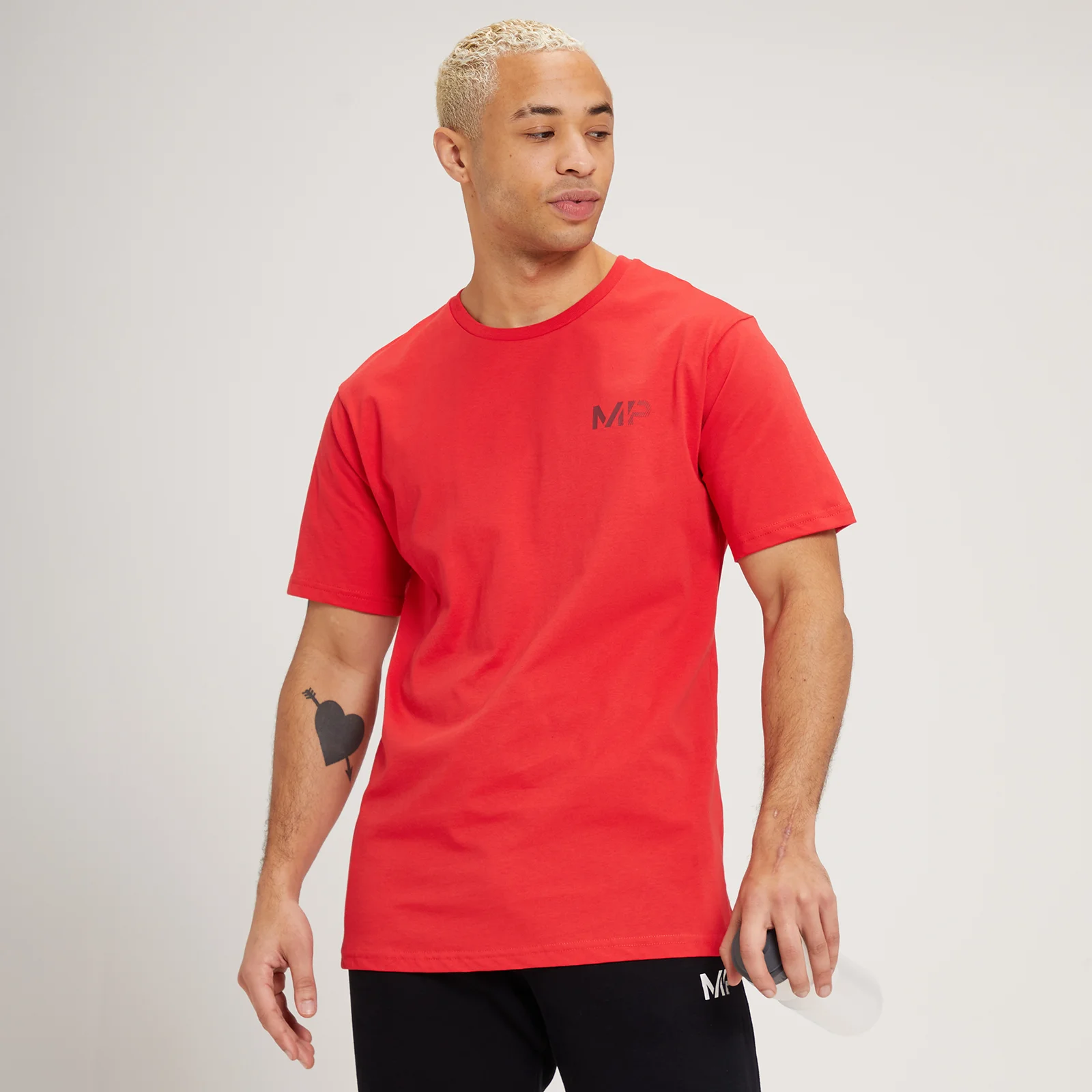MP Fade Graphic Short Sleeve T-Shirt för män - Röd - XXS Bild 1