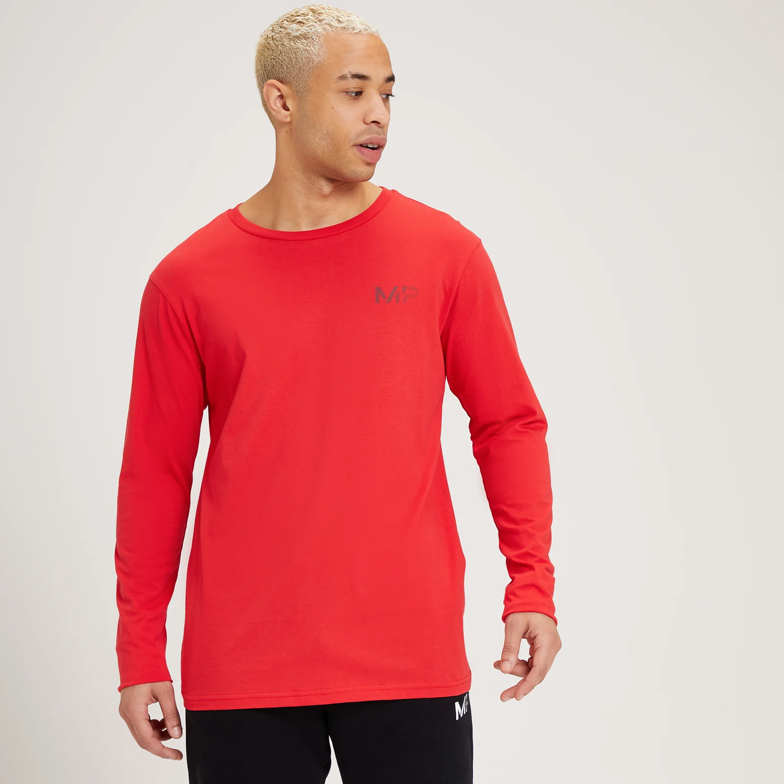 MP Fade Graphic Long Sleeve T-Shirt för män - Röd - XXS Bild 1