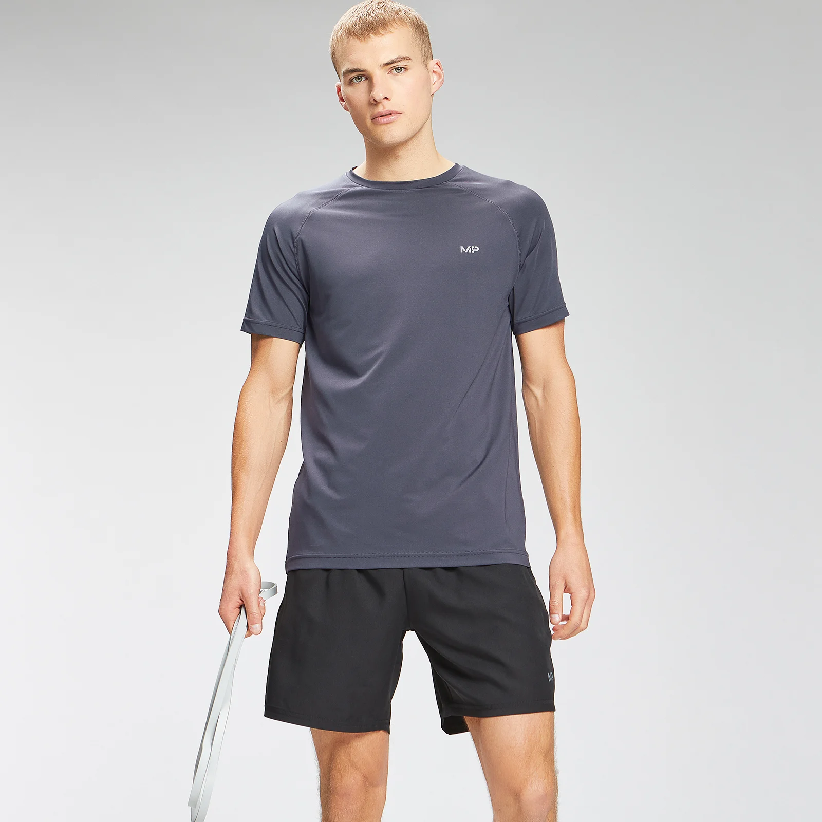 MP Men's Repeat Graphic Training Short Sleeve T-Shirt - Graphite - XXS Bild 1