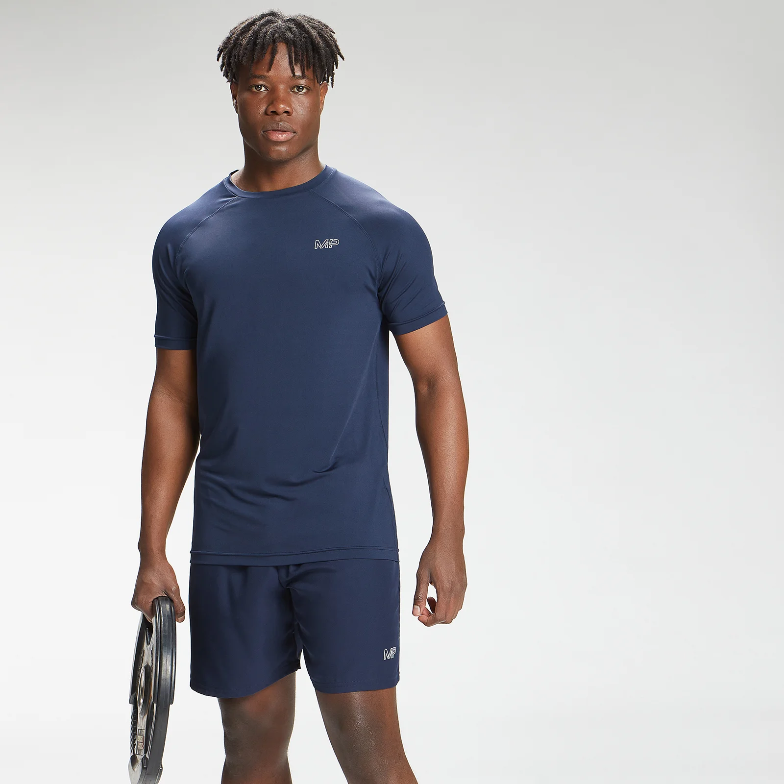 MP Men's Repeat Mark Graphic Training Short Sleeve T-Shirt – Blå - XXS Bild 1