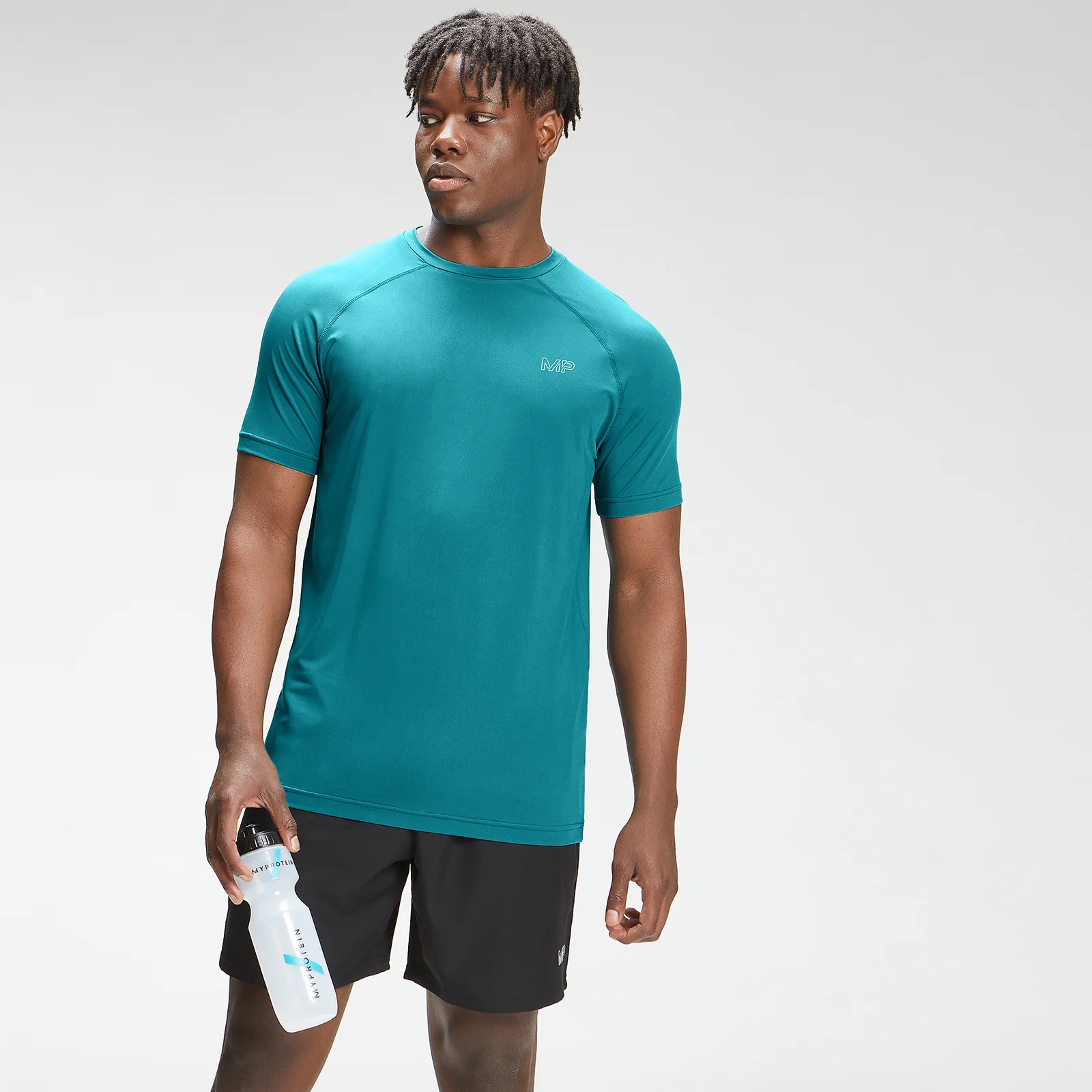 MP Men's Repeat Mark Graphic Training Short Sleeve T-Shirt – Turkos - XXS Bild 1