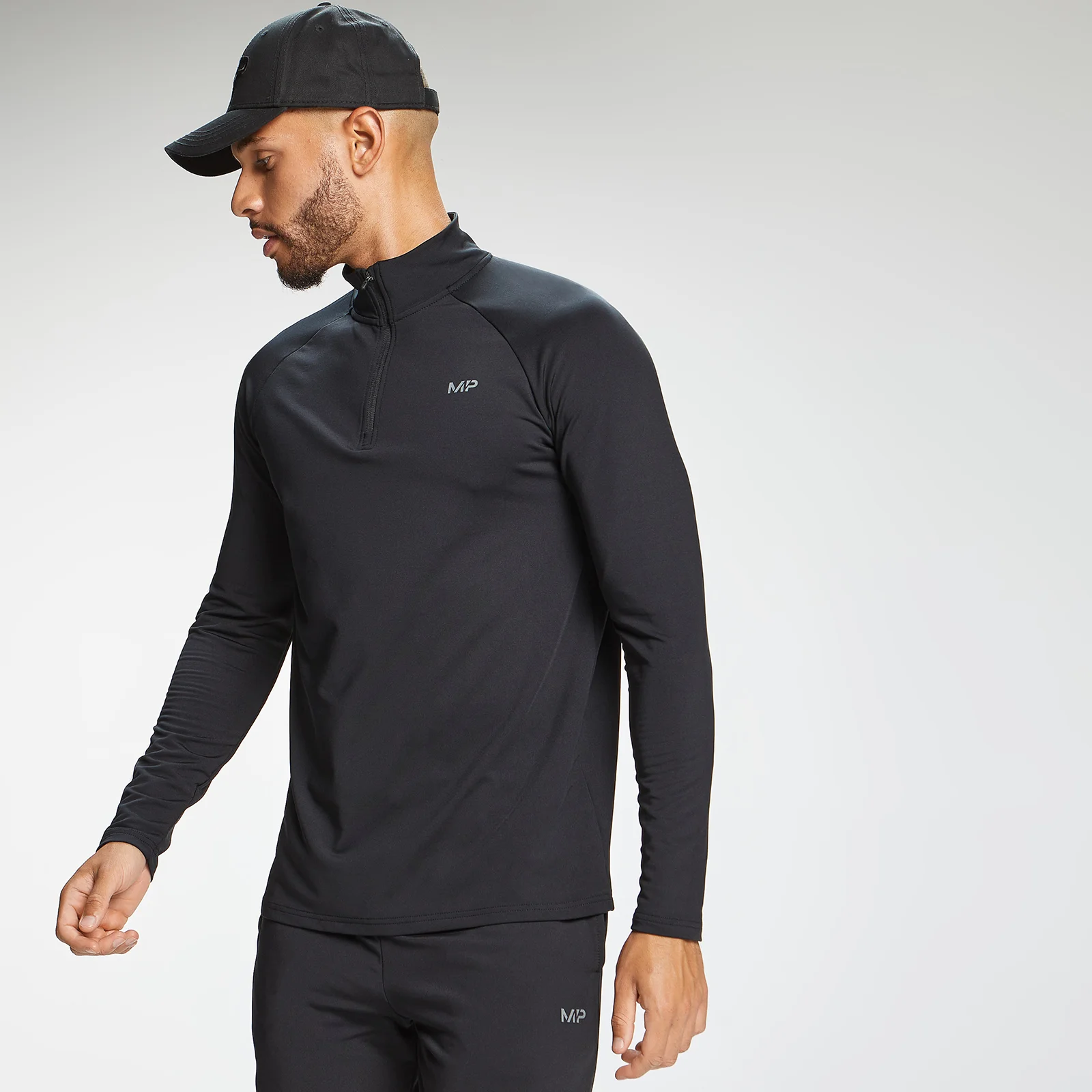 MP Men's Graffiti Graphic Training 1/4 Zip – Svart - XXS Bild 1