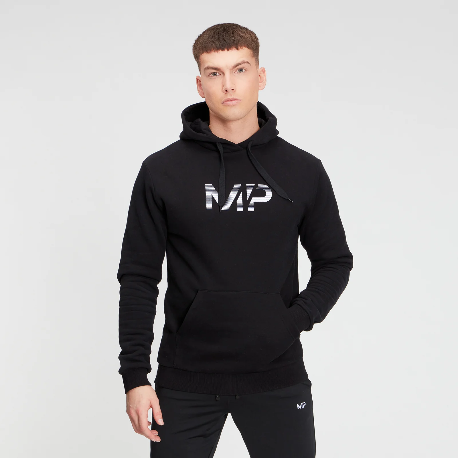 MP Men's Gradient Line Graphic Hoodie - Black - XXS Bild 1