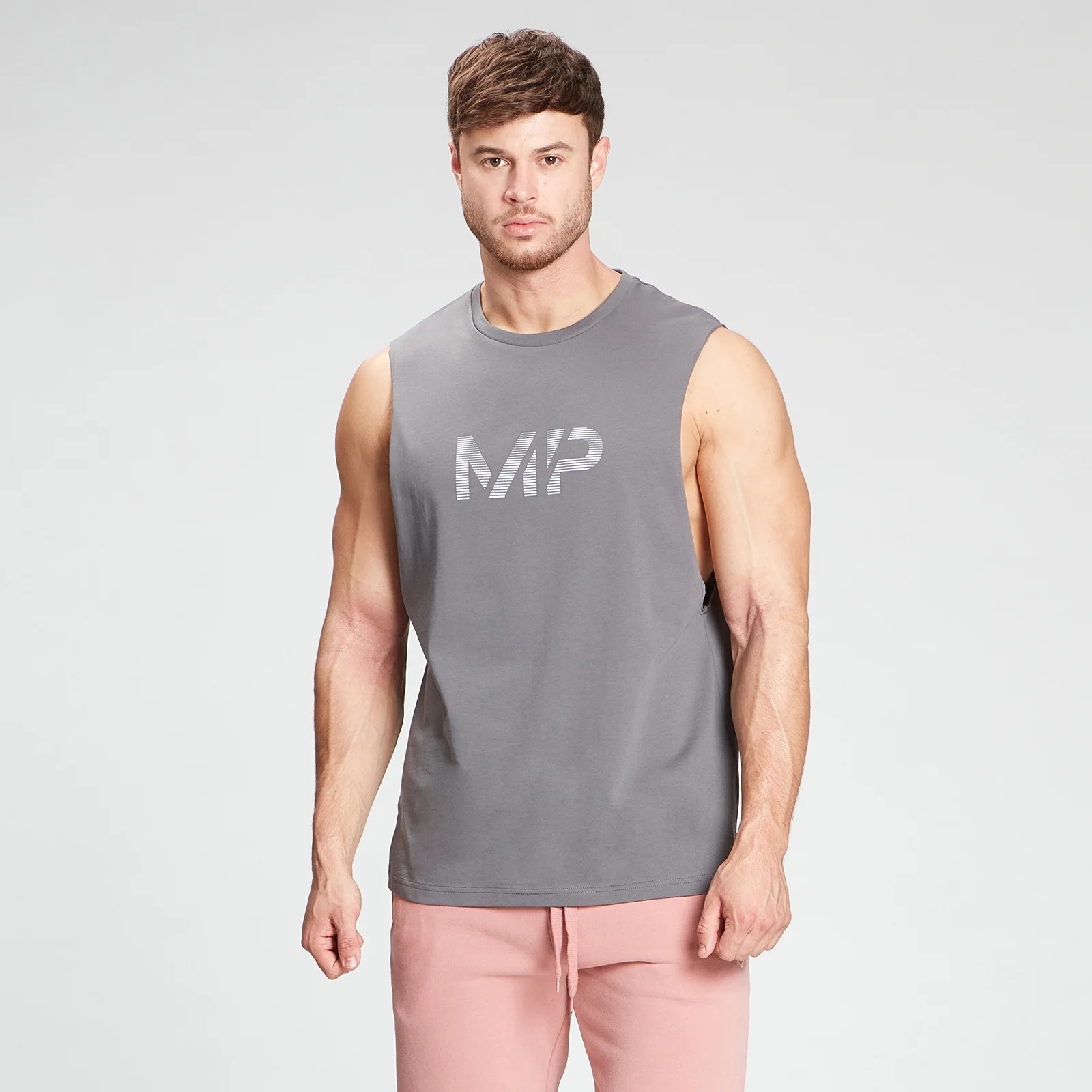 MP Men's Gradient Line Graphic Tank Top - Carbon - XXS Bild 1