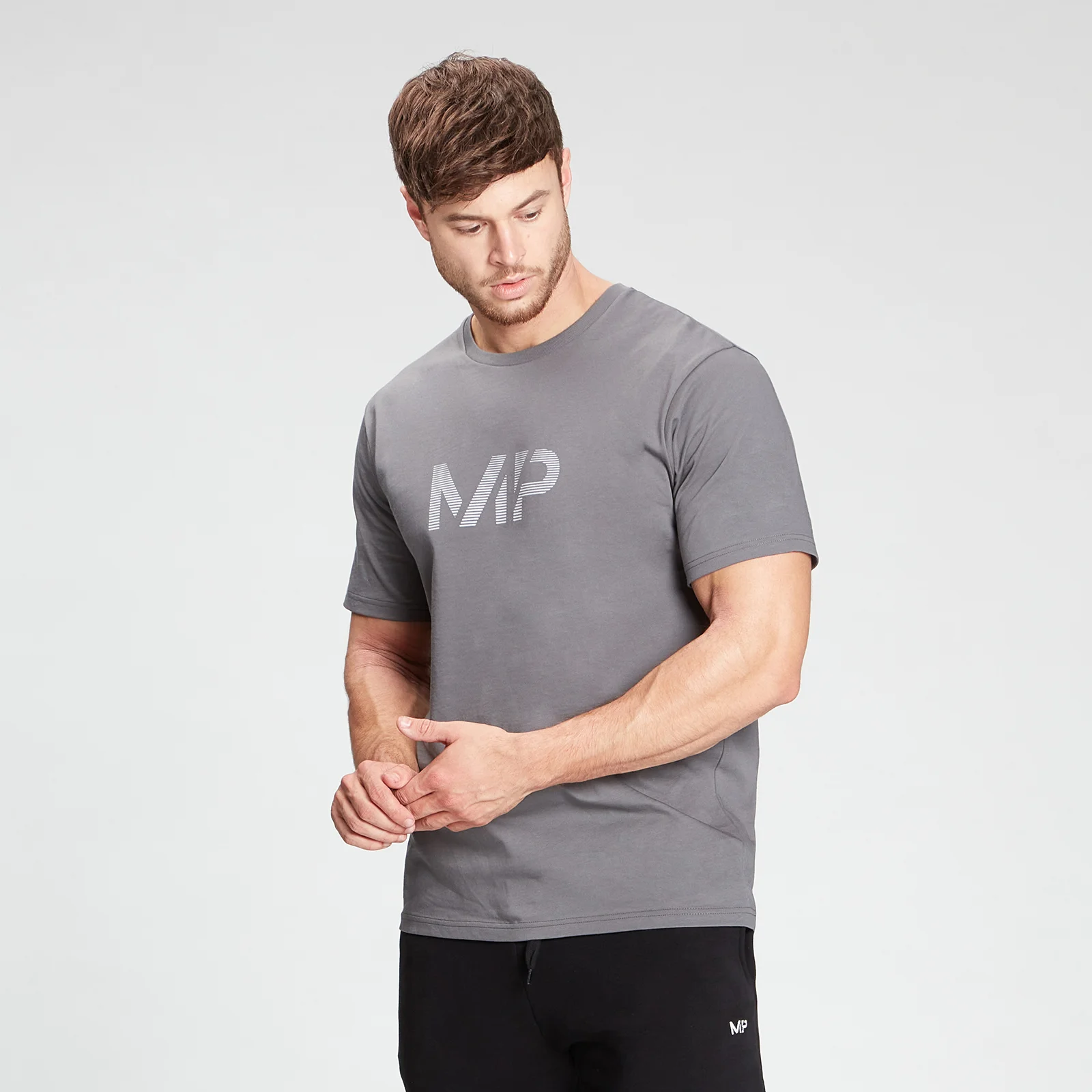 MP Men's Gradient Line Graphic Short Sleeve T-Shirt - Carbon - XXS Bild 1