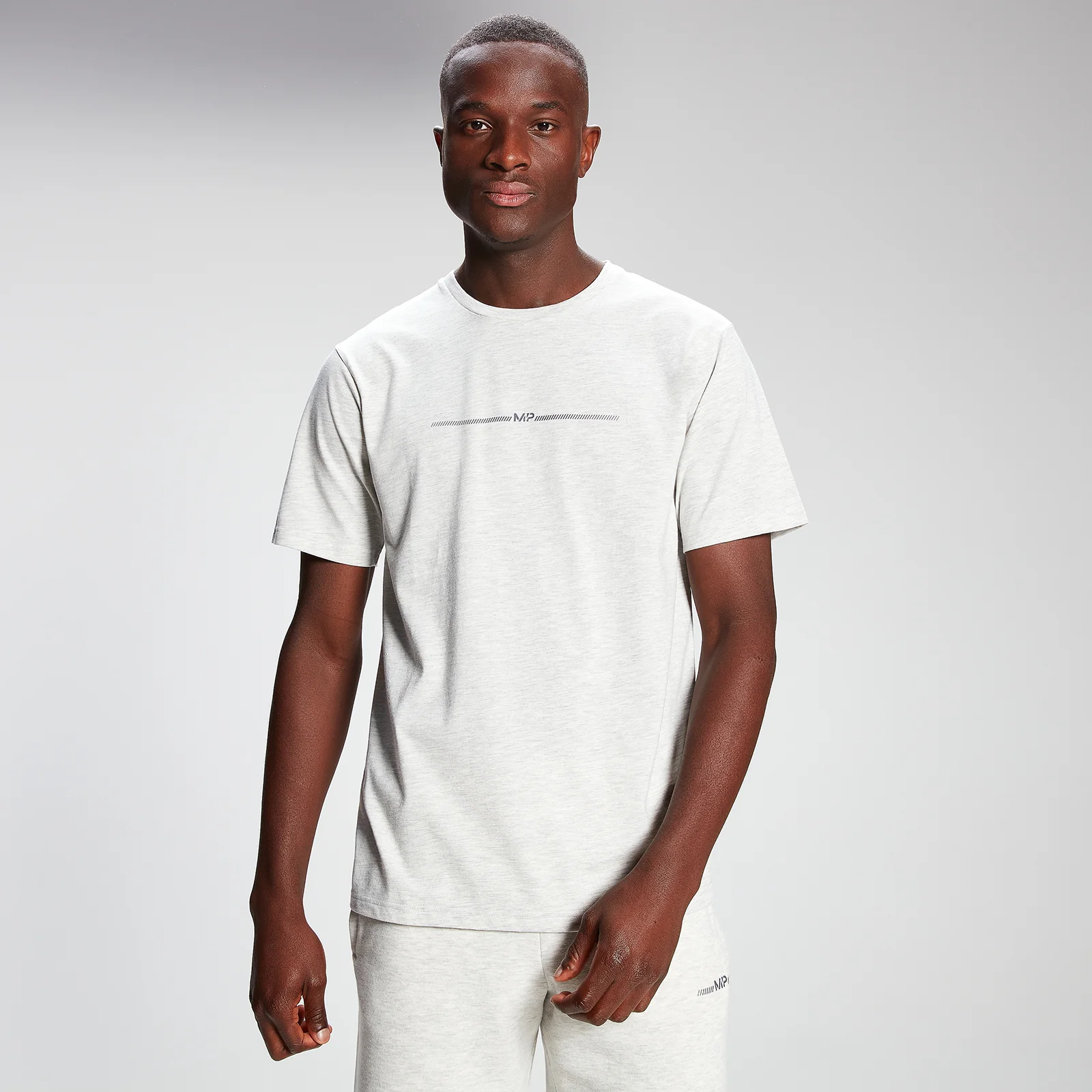 MP Men's Mini Mark Graphic Short Sleeve T-Shirt - Light Grey Marl - XXS Bild 1