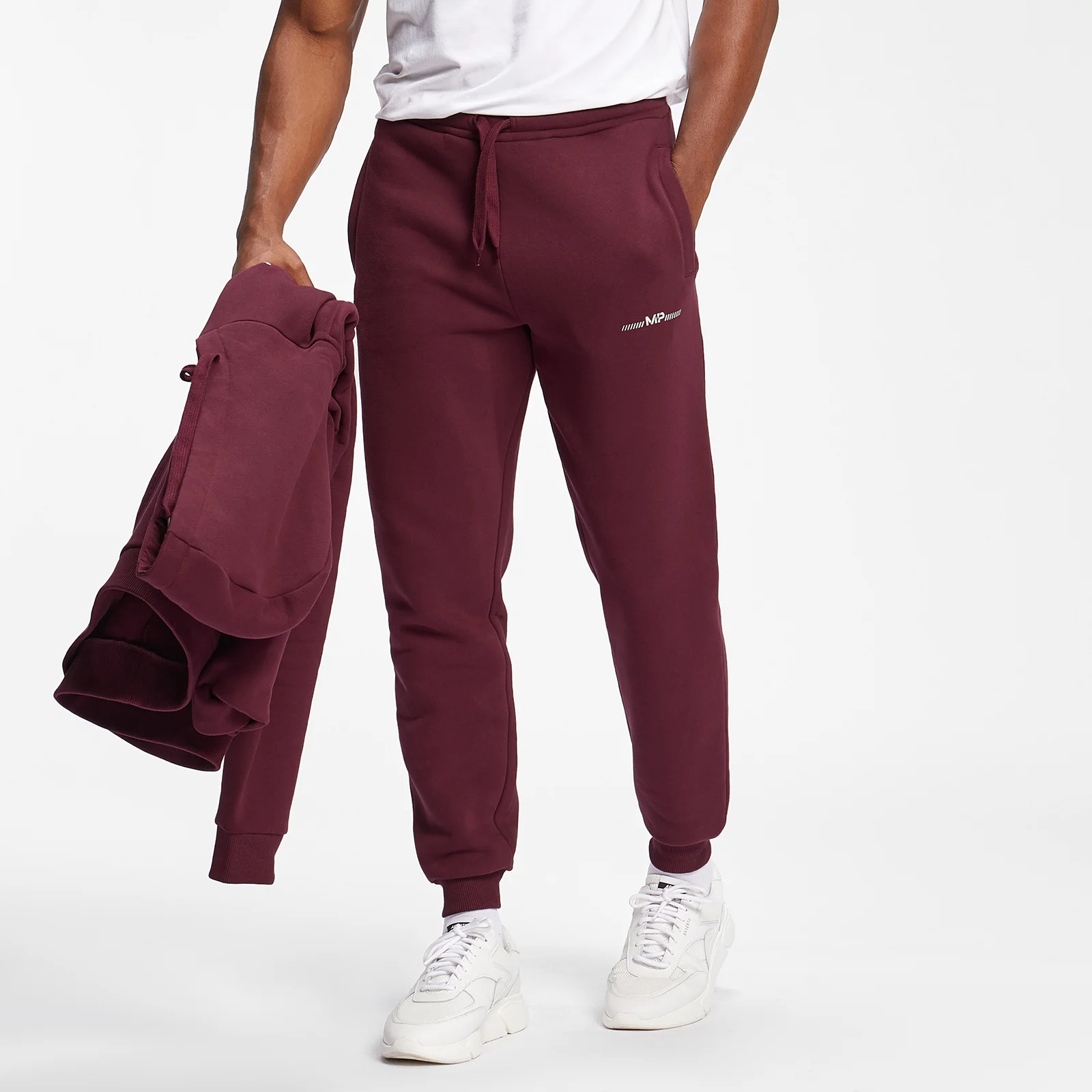 MP Men's Mini Mark Graphic Joggers - Merlot - XXS Bild 1