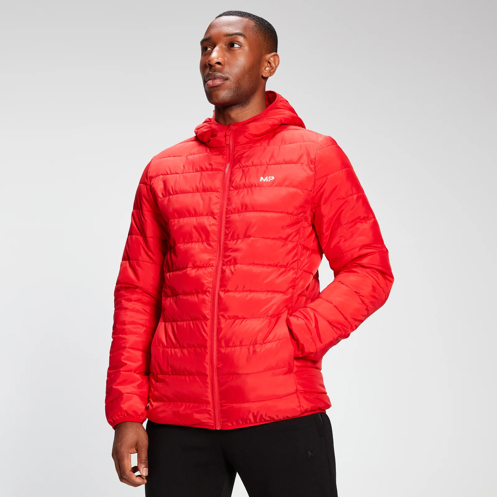 MP Men's Lightweight Hooded Packable Puffer Jacket - Danger - XXS Bild 1