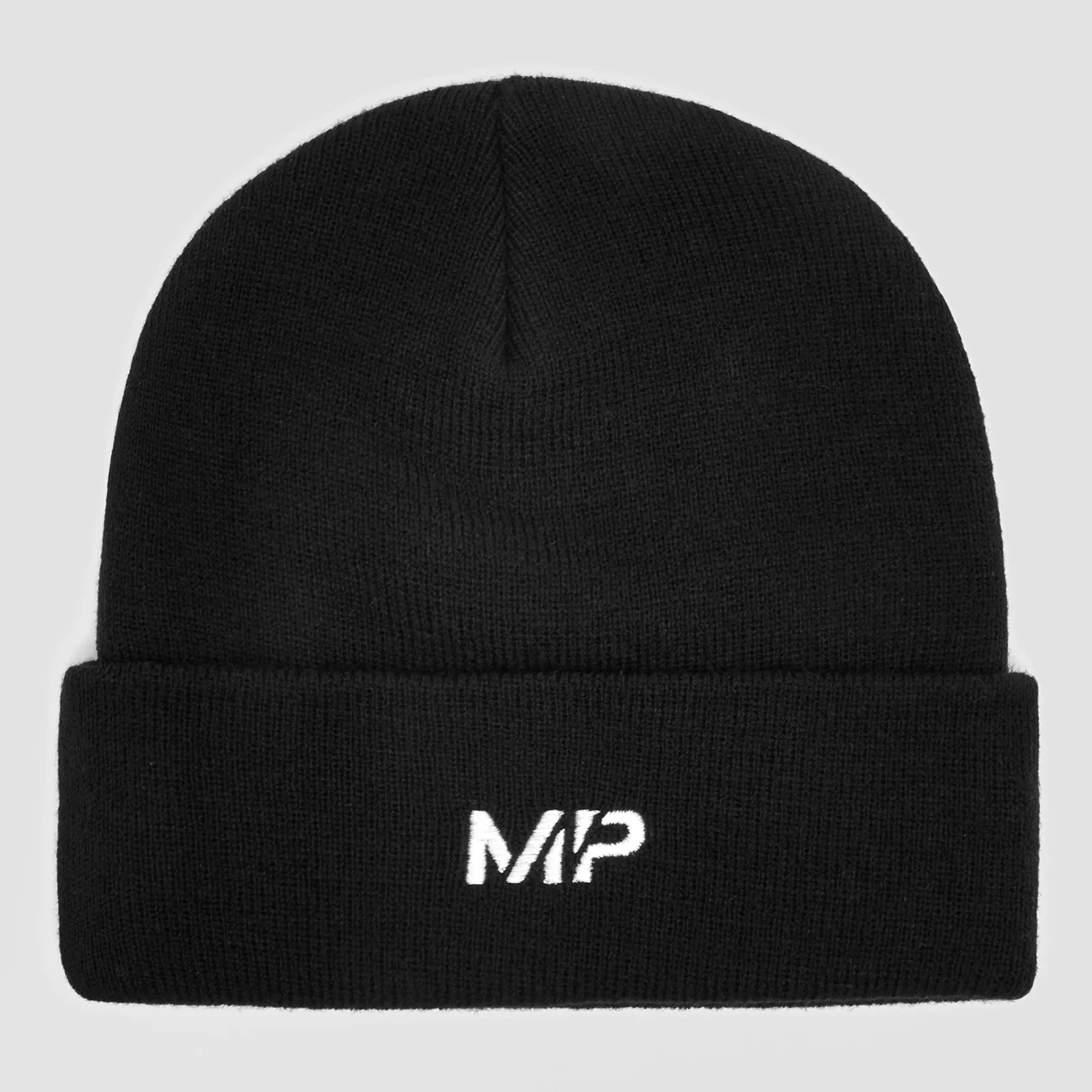 MP Embroidered Logo Beanie Hat - Black/White Bild 1