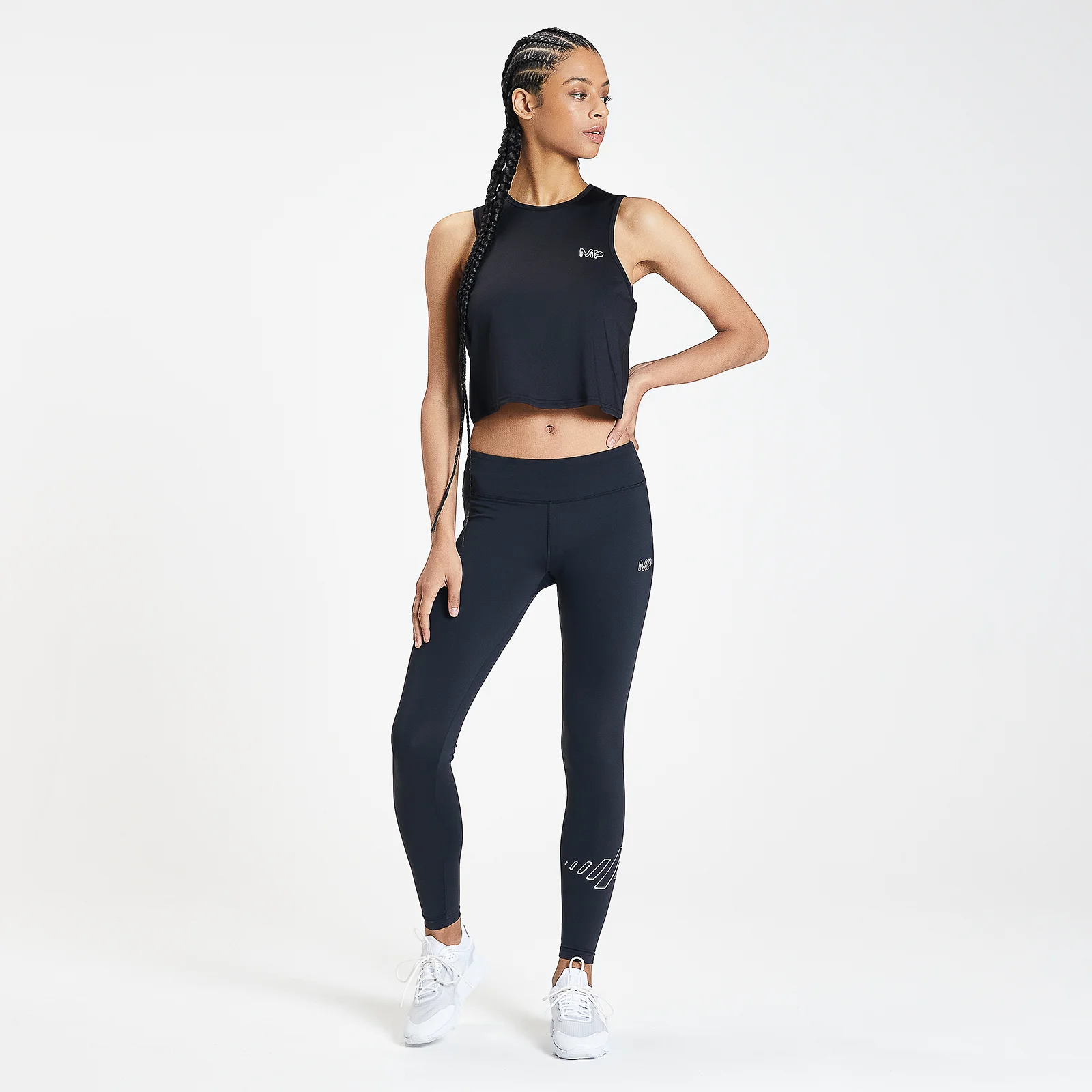 MP Women's Infinity Mark Training Crop Vest – Svart - XXS Bild 1