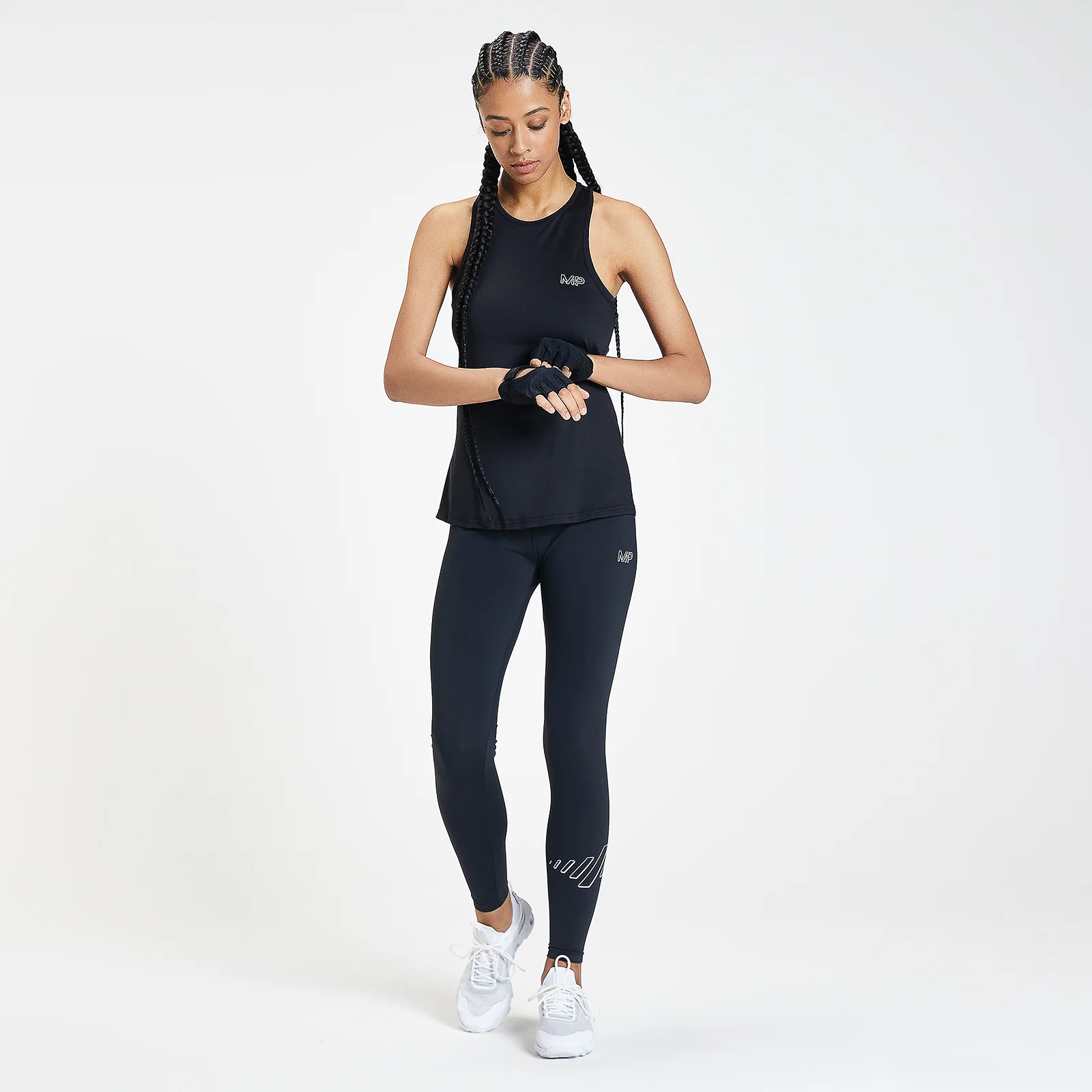 MP Women's Infinity Mark Training Racer Back Vest – Svart - XXS Bild 1